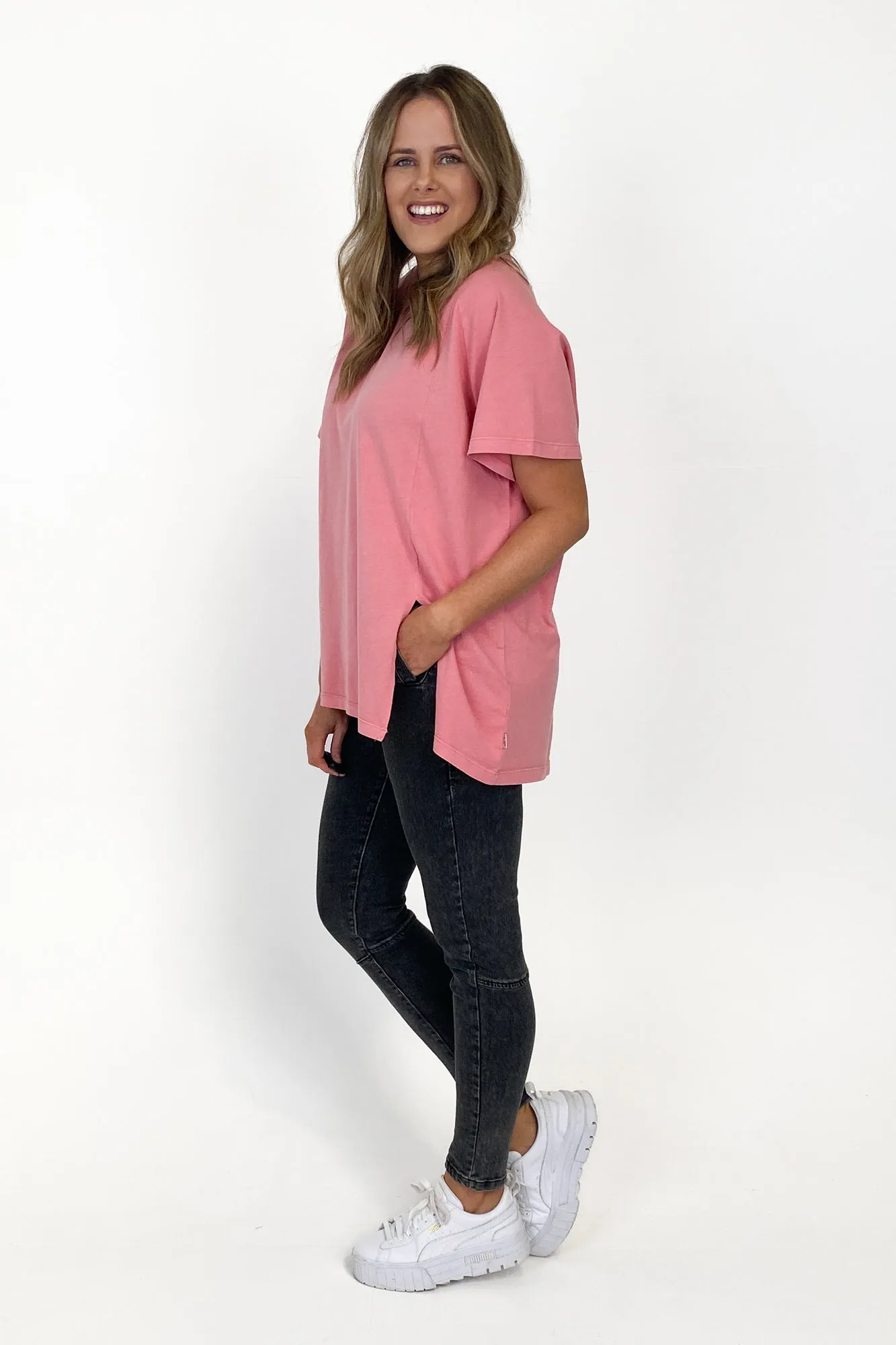 Silent Theory Routine Tee Rose sold by Shine On product image thumbnail 4