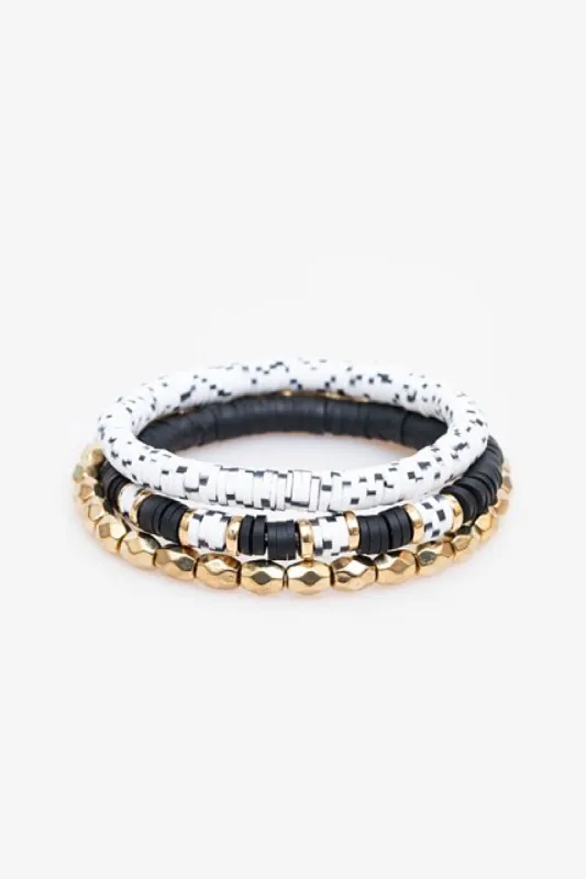 Antler Beaded Bracelet Set Black sold by Shine On