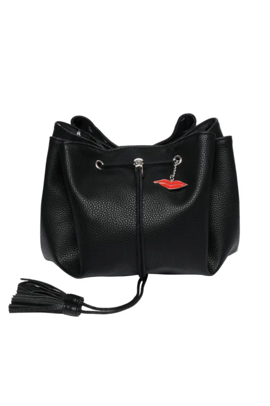 Donna May Lay Flat Makeup Bag Black sold by Shine On