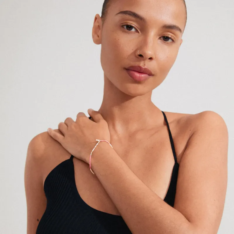 Pilgrim Alison Bracelet Pink Gold Plated sold by Shine On