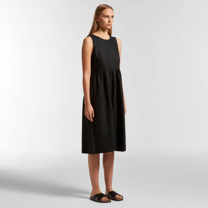 AS Colour Linen Dress Black sold by Shine On
