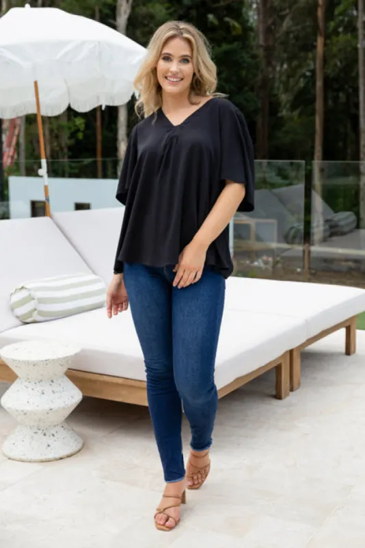 PQ Collection Jordi Top Black sold by Shine On