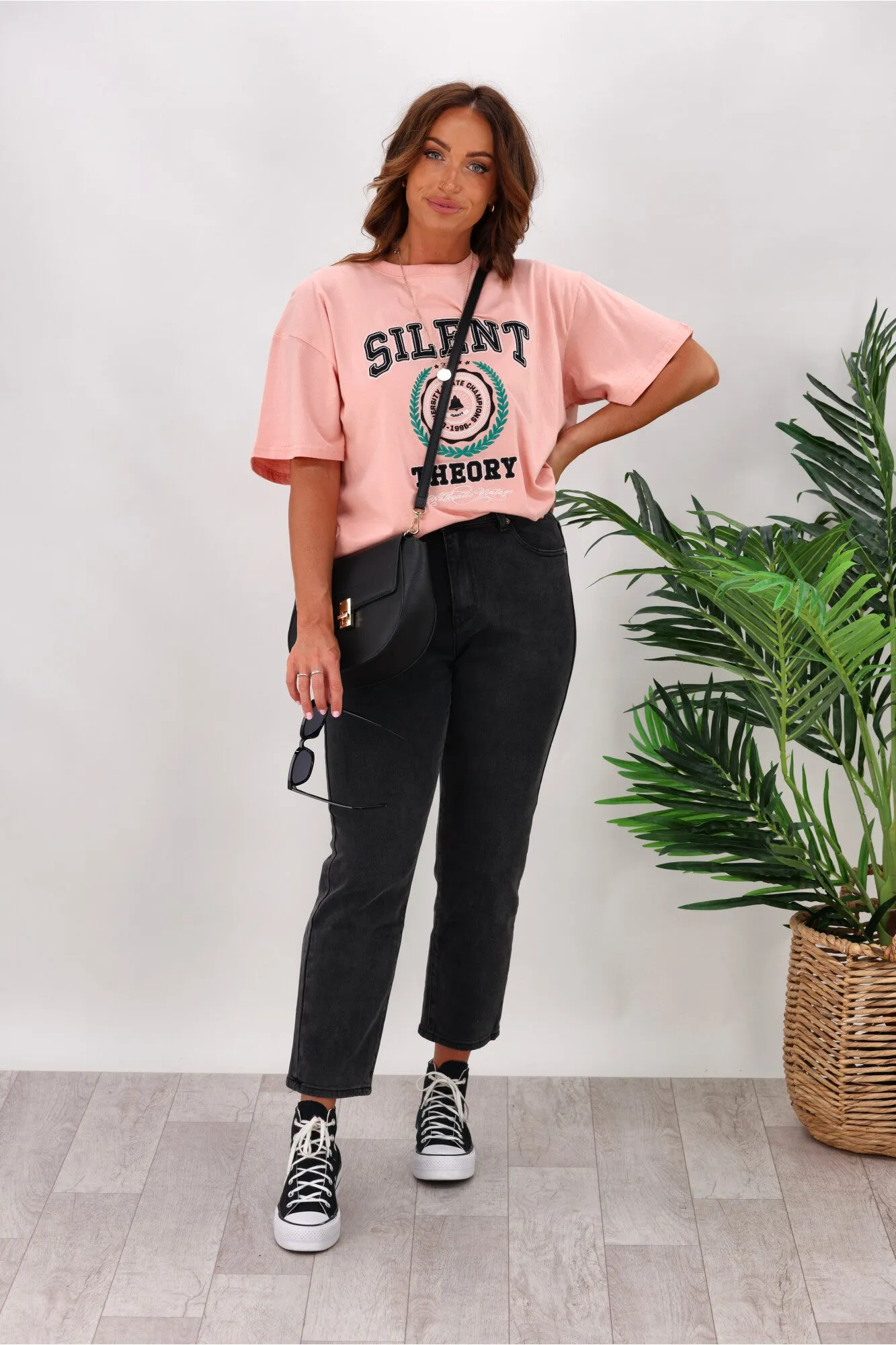 Silent Theory Monica Mom Jean Washed Black sold by Shine On product image thumbnail 2