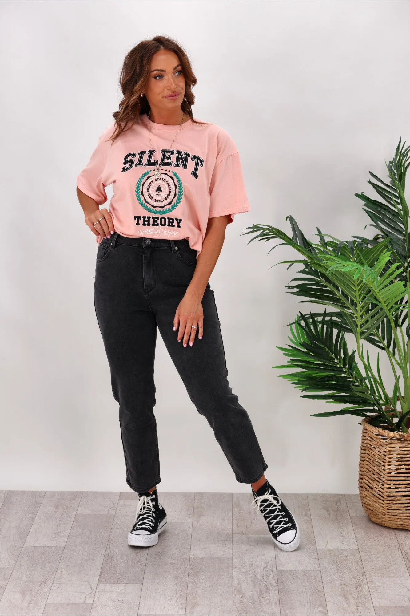 Silent Theory Monica Mom Jean Washed Black sold by Shine On product image thumbnail 5