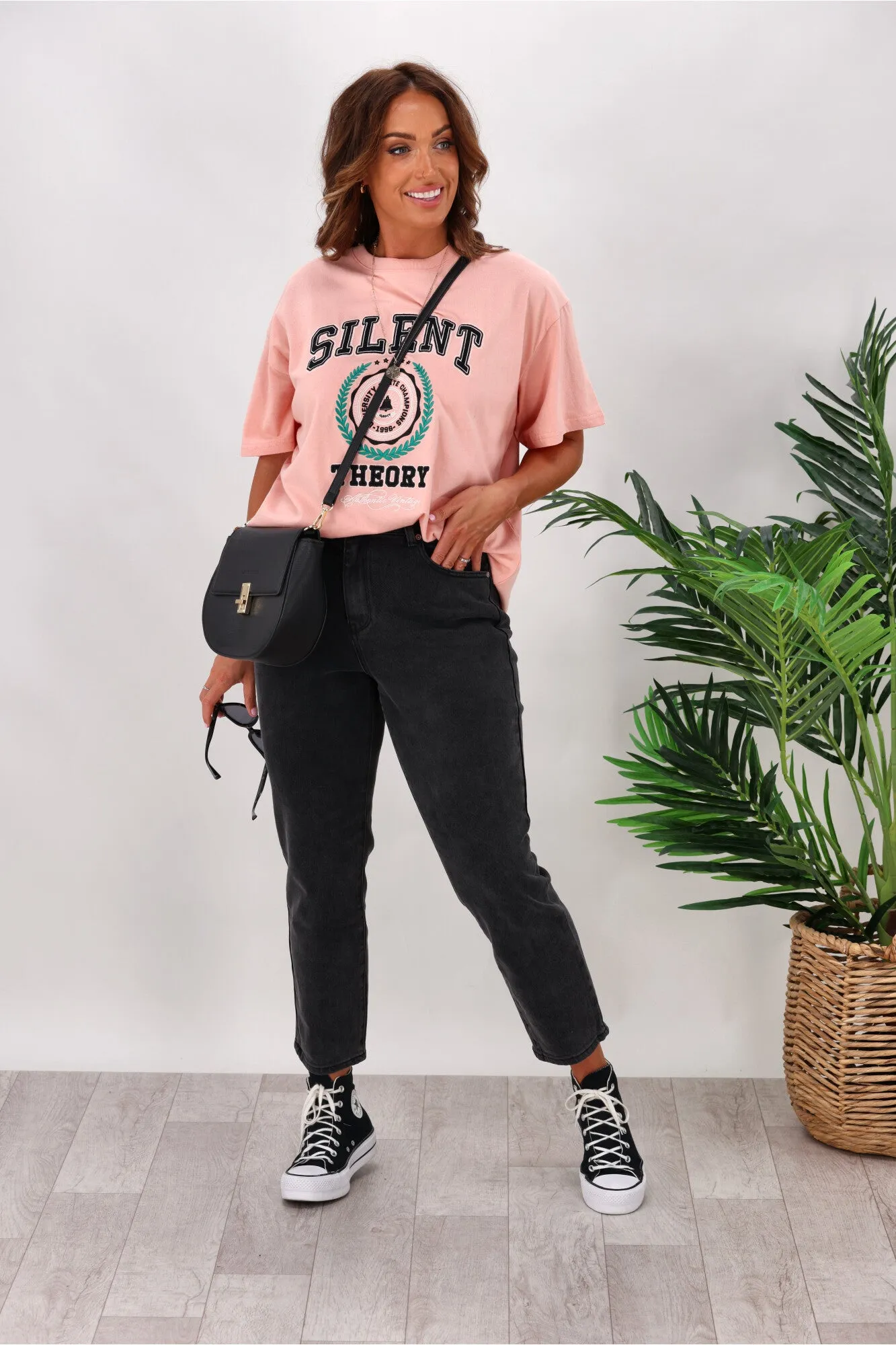 Silent Theory Monica Mom Jean Washed Black sold by Shine On product image thumbnail 4