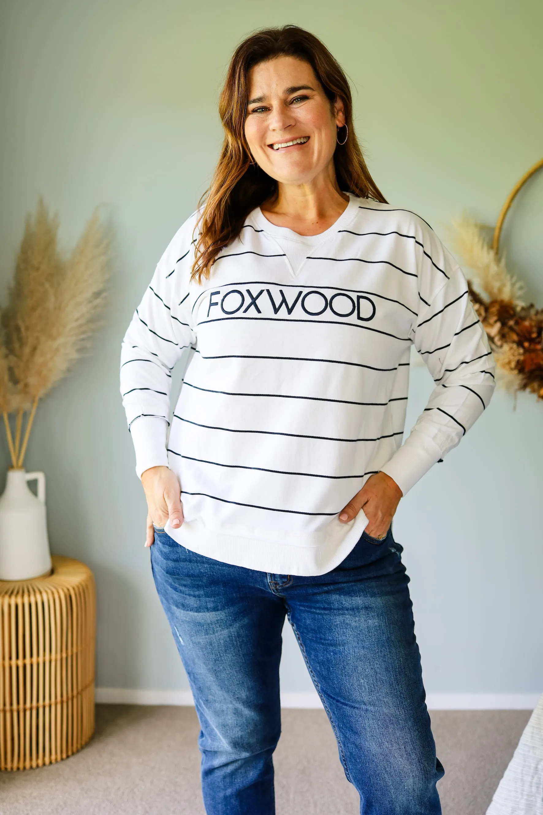 Foxwood Simplified Stripe Crew Navy sold by Shine On product image thumbnail 2