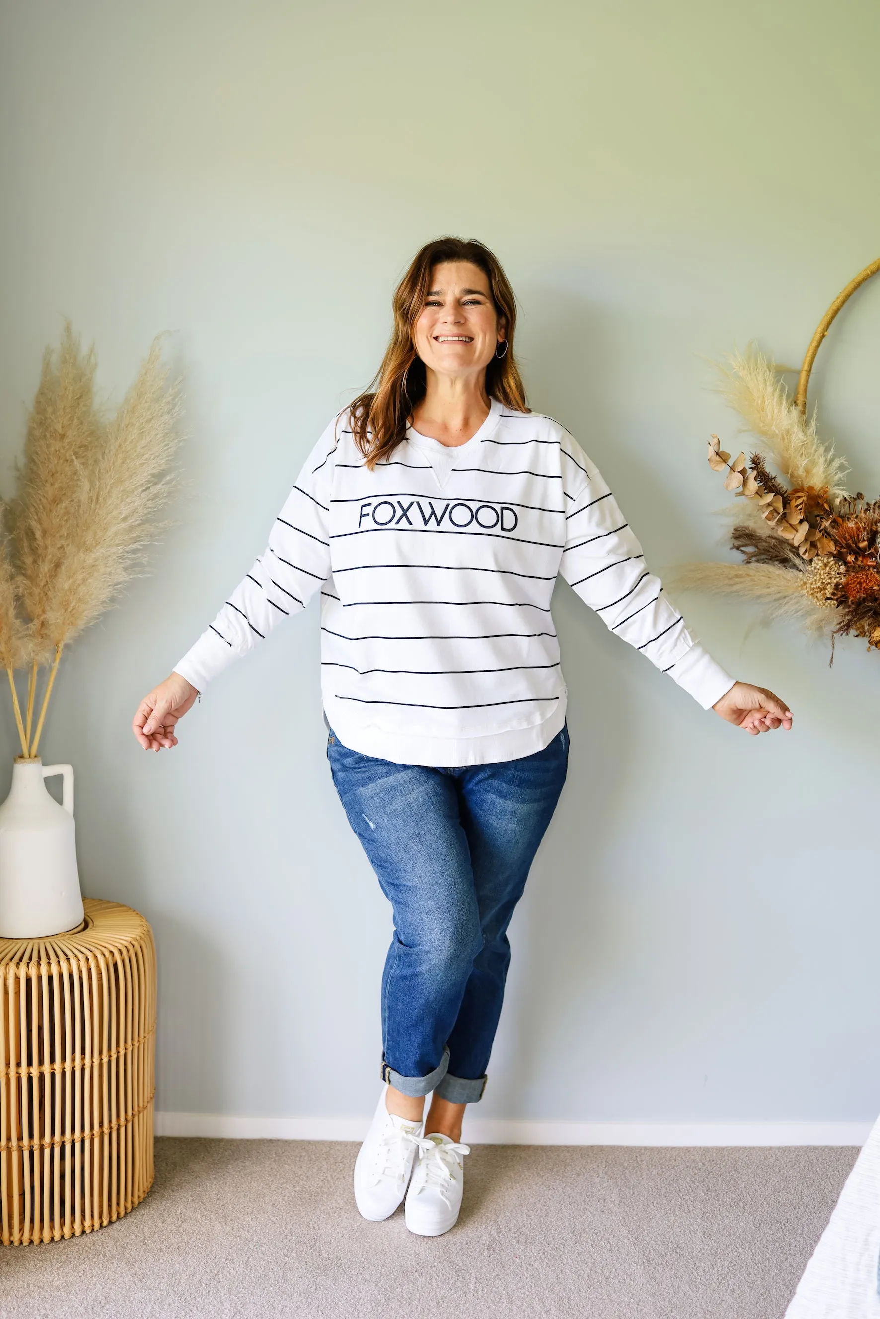 Foxwood Simplified Stripe Crew Navy sold by Shine On product image thumbnail 5