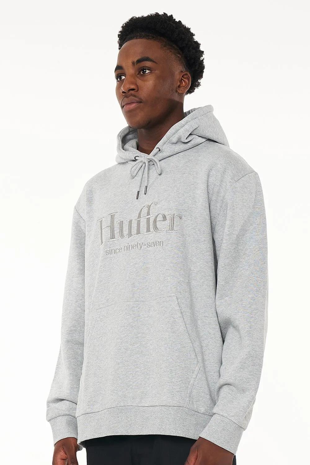 Huffer Mens True Hood 350/ Basis Grey Marle sold by Shine On product image thumbnail 4