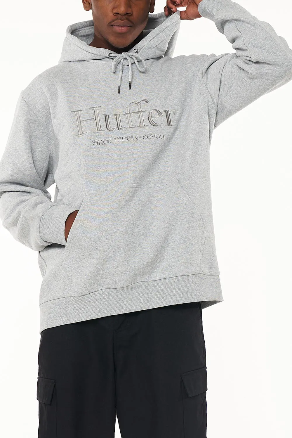 Huffer Mens True Hood 350/ Basis Grey Marle sold by Shine On product image thumbnail 3