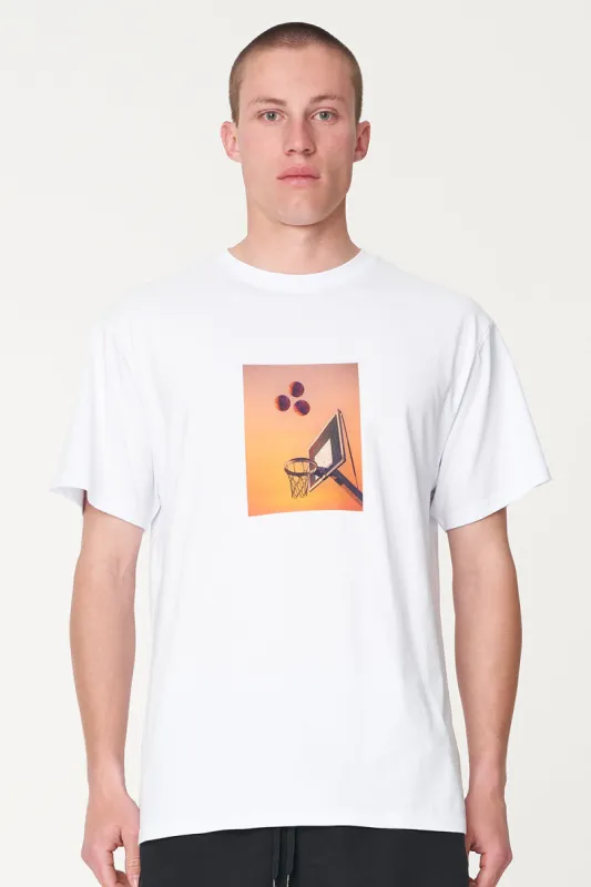 Huffer Mens Sup Tee/Free Throw White sold by Shine On