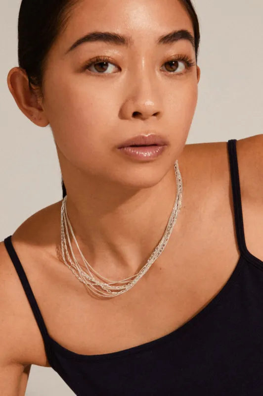 Pilgrim Lilly Chain Necklace Silver sold by Shine On