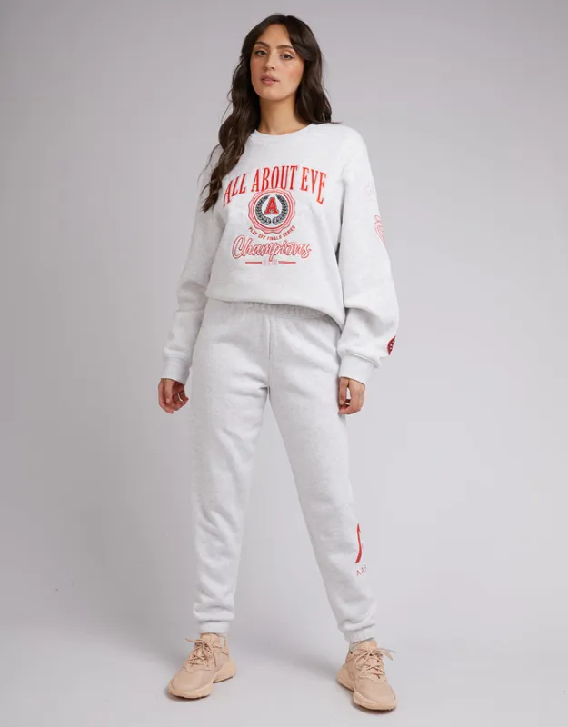 All About Eve Jordan Trackpant Snow Marle sold by Shine On