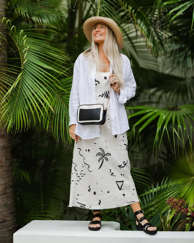 Louenhide Jolene Canvas Crossbody Bag Cream Black sold by Shine On product image thumbnail 5