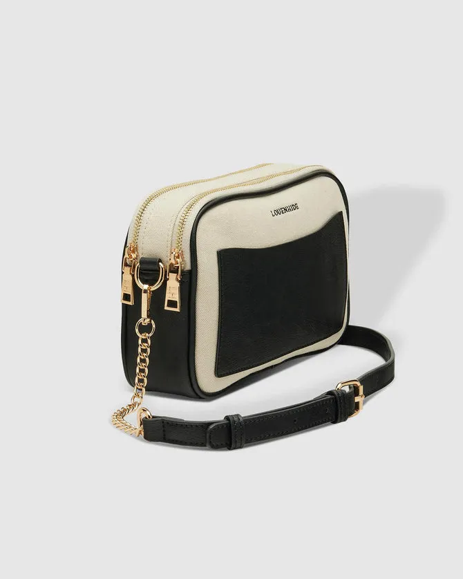 Louenhide Jolene Canvas Crossbody Bag Cream Black sold by Shine On product image thumbnail 3