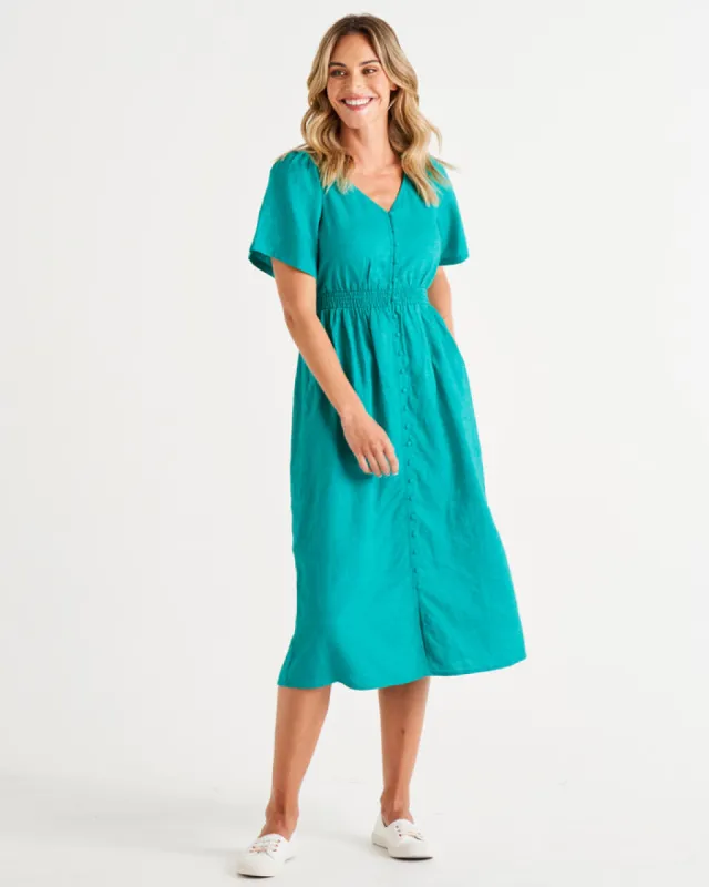 Betty Basics Whitney Dress Teal sold by Shine On