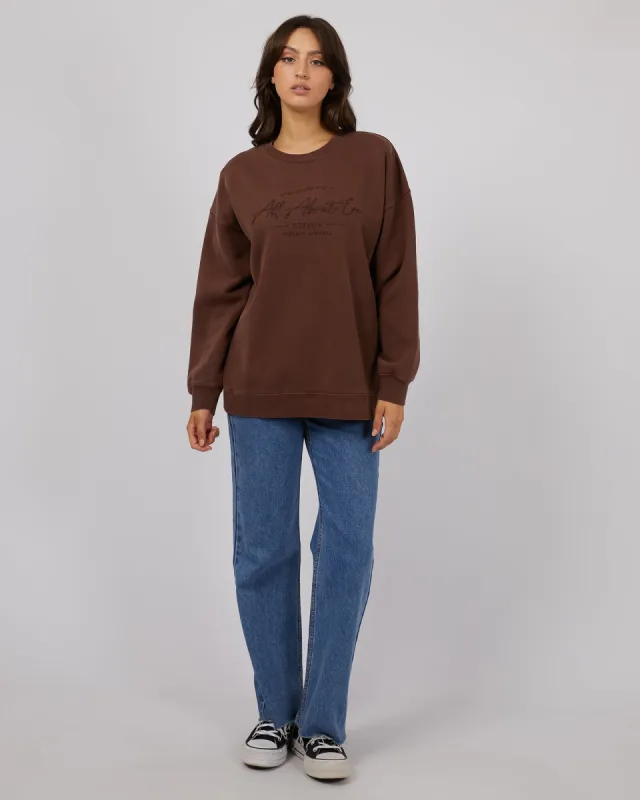 All About Eve Classic Crew Brown sold by Shine On