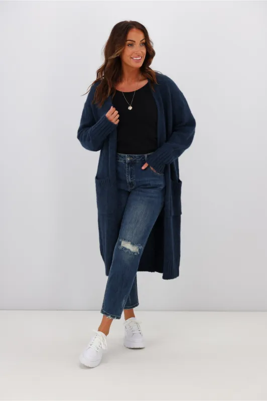 New U Collection Ava Cardigan Navy sold by Shine On