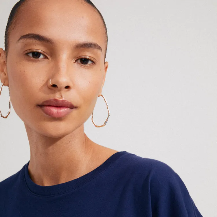 Pilgrim Light Recycled Large Hoops Silver Plated sold by Shine On product image thumbnail 3