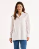 Betty Basics Poppy Poplin Shirt White sold by Shine On