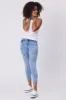 Shine On Label Cropped Sculpt Jeans Blue sold by Shine On