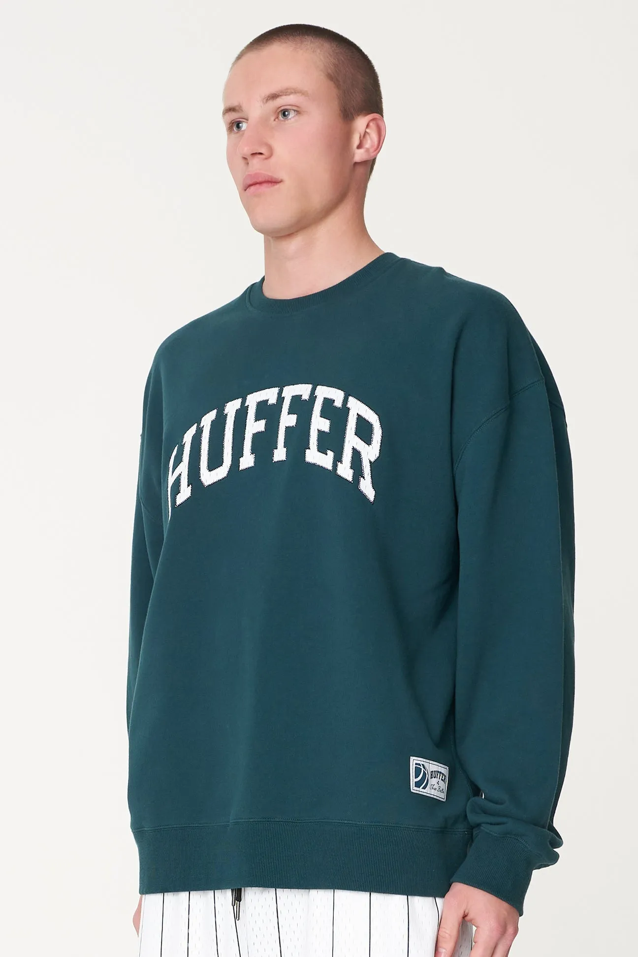 Huffer Mens Free Crew 350/3B Pin Emerald sold by Shine On product image thumbnail 3