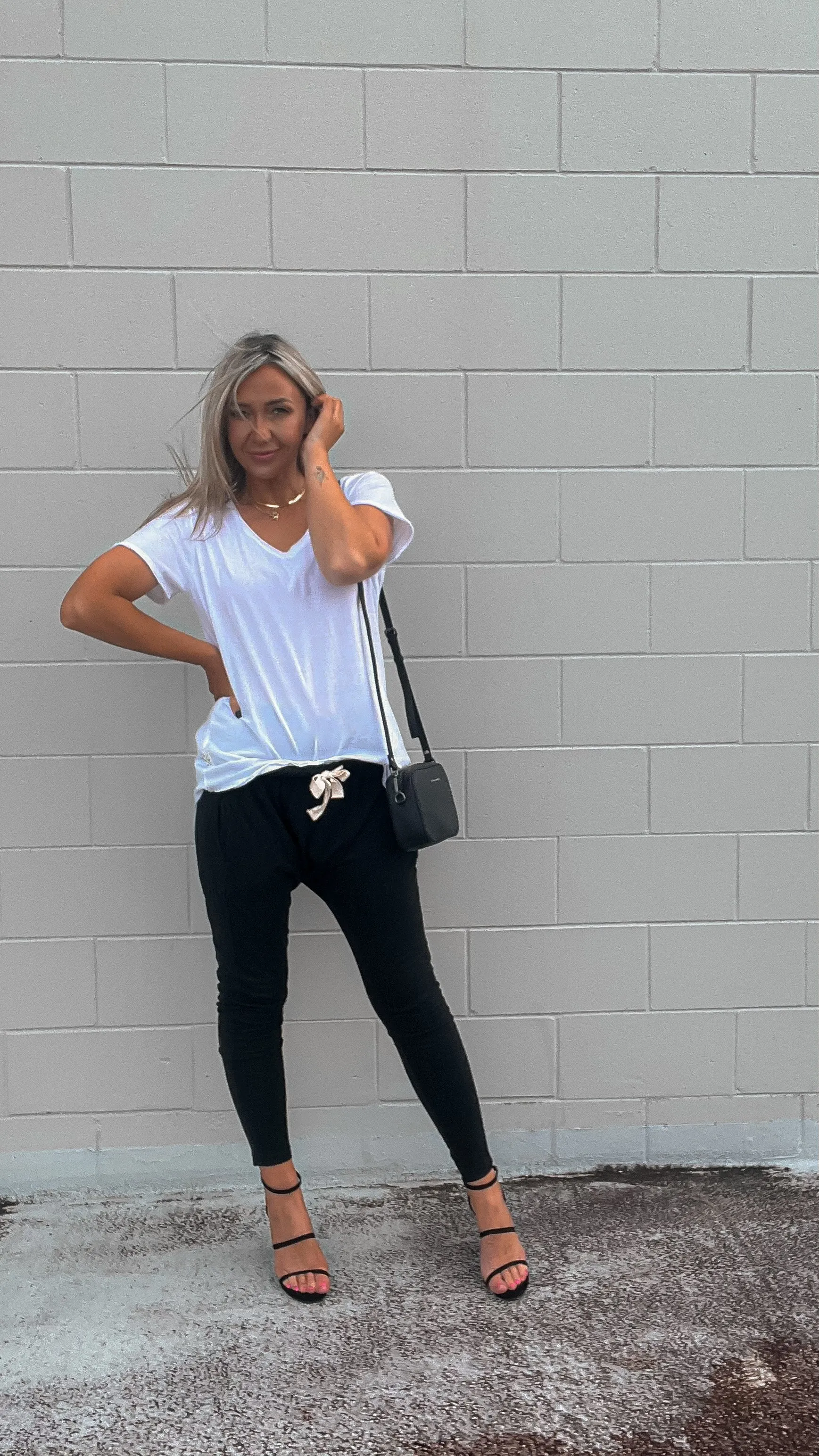 Silent Theory Fluid Pants Black sold by Shine On