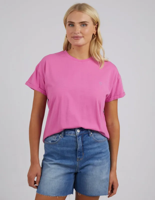 Elm Halli S/S Tee Super Pink sold by Shine On