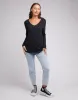 Silent Theory Marvelous L/S Tee Black sold by Shine On