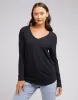 Silent Theory Marvelous L/S Tee Black sold by Shine On