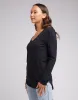 Silent Theory Marvelous L/S Tee Black sold by Shine On