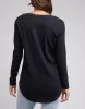 Silent Theory Marvelous L/S Tee Black sold by Shine On