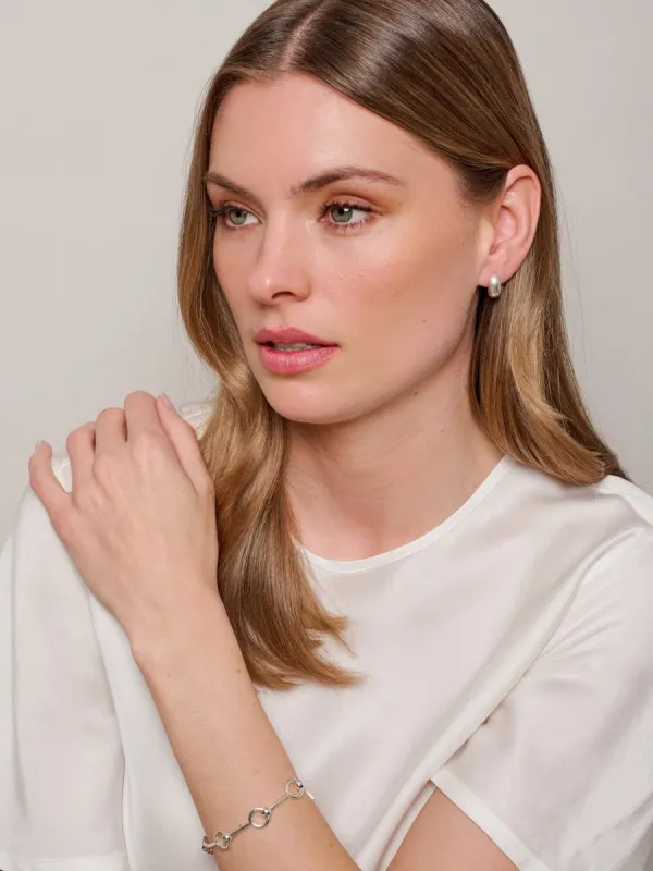 Tiger Tree Circle Link Bracelet Silver sold by Shine On