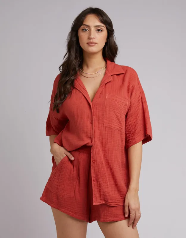 All About Eve Rowie Shirt Rust sold by Shine On