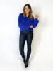 Wakee June Wet Look Denim Black sold by Shine On