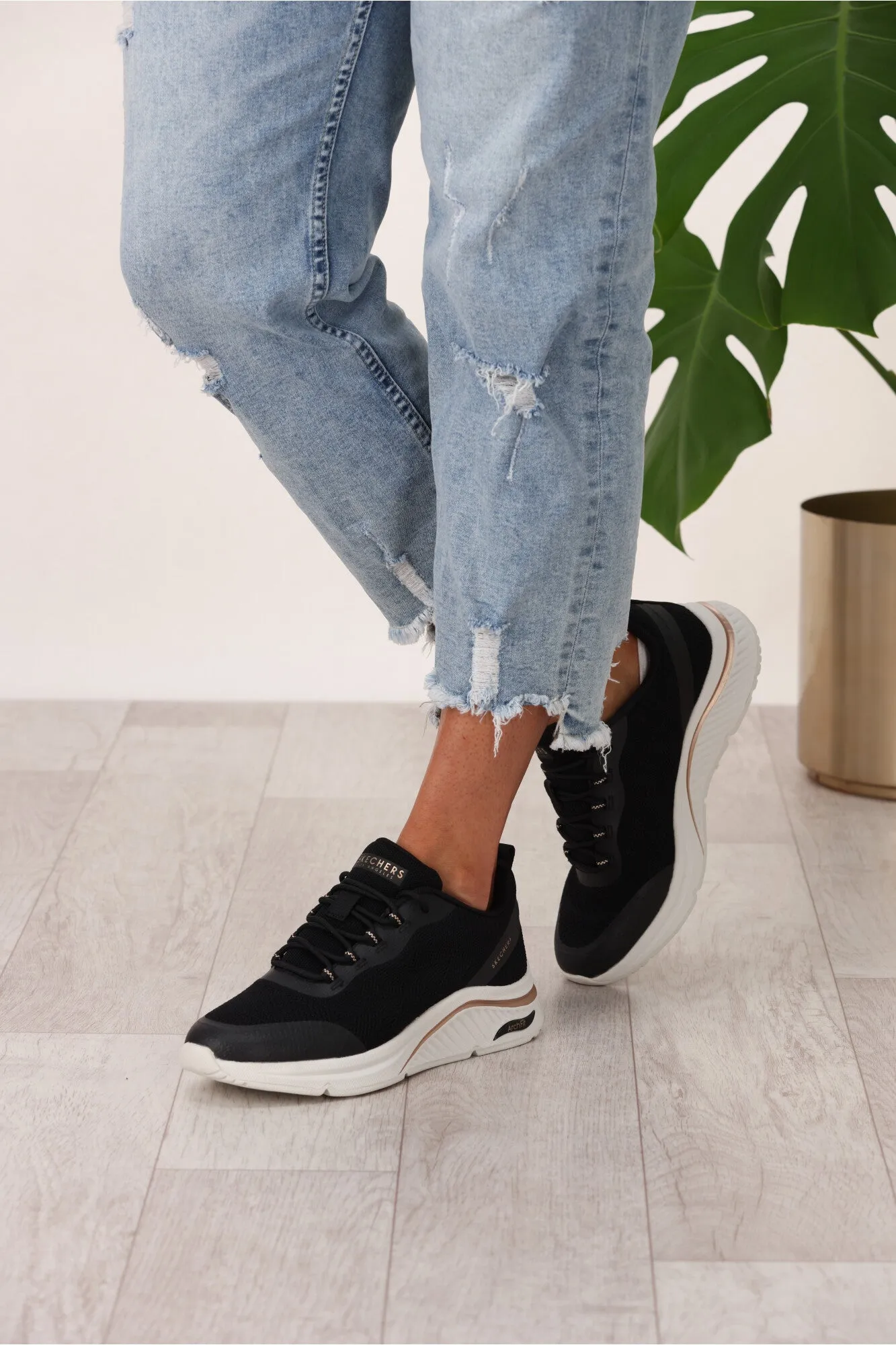 Skechers Arch Fit S-Miles Sneaker Black sold by Shine On product image thumbnail 5
