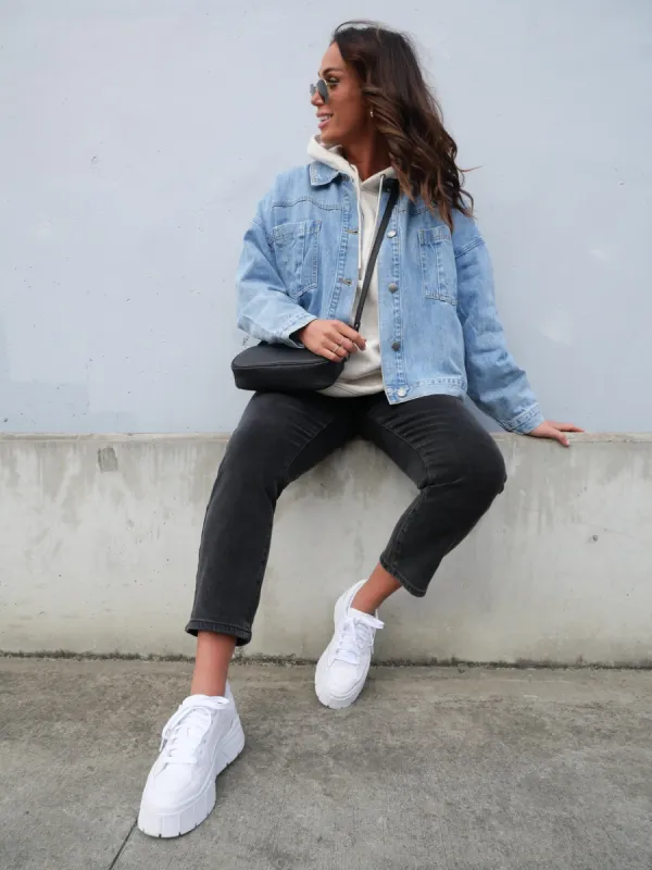 All About Eve Sydney Jacket Light Blue sold by Shine On