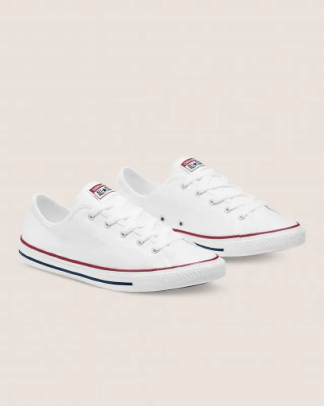 Converse Chuck Taylor Dainty Canvas Low White sold by Shine On