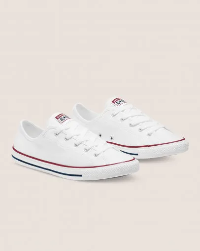 Converse Chuck Taylor Dainty Canvas Low White sold by Shine On