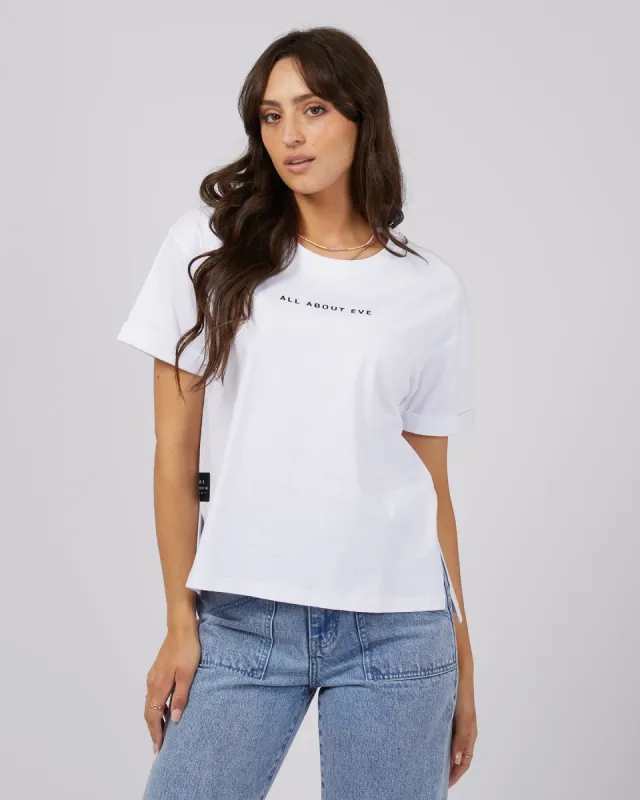 All About Eve AAE Washed Tee White sold by Shine On