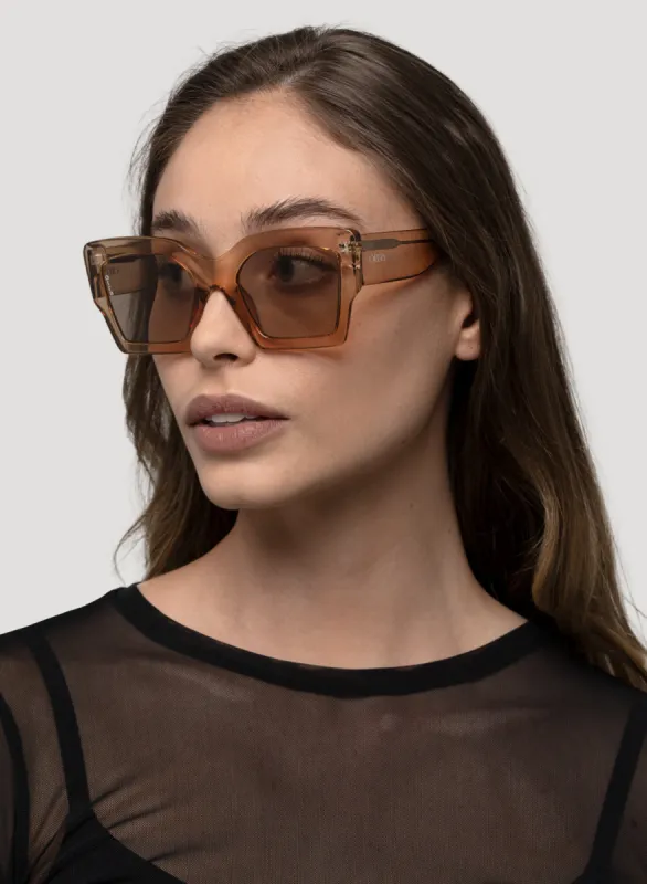 Otra Pipa Sunglasses Gold Brown made by Otra Eyewear