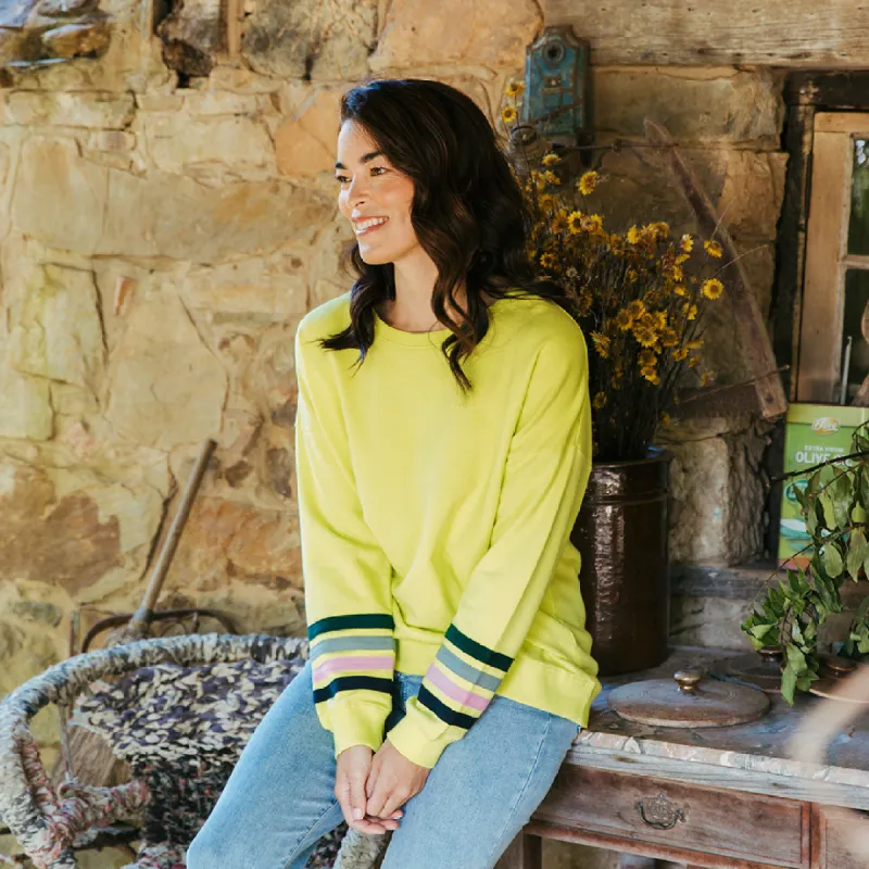 Elm Wavelength Crew Citrus sold by Shine On