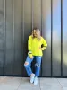 Elm Wavelength Crew Citrus sold by Shine On