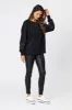 Shine On Label Yasmin Lace Sleeve Sweatshirt Black sold by Shine On