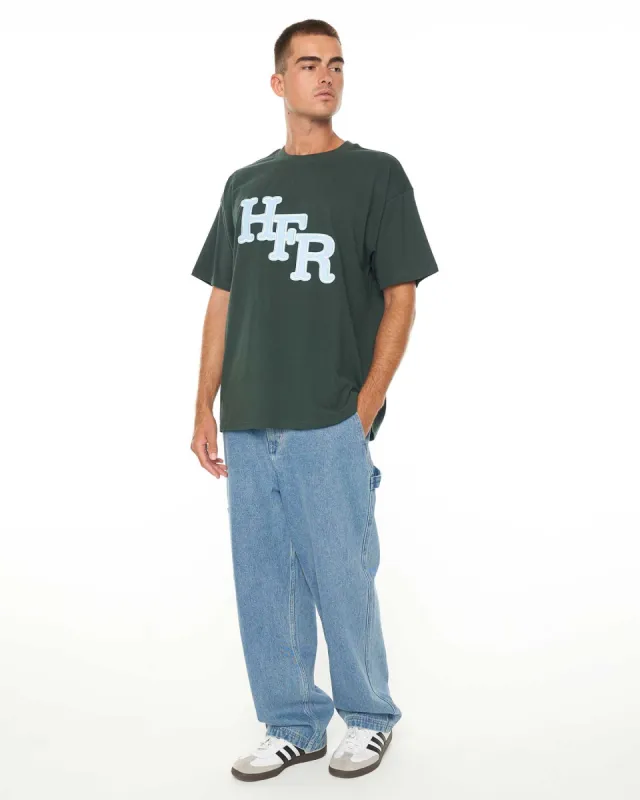 Huffer Mens Block Tee 220/ Prior Forest sold by Shine On