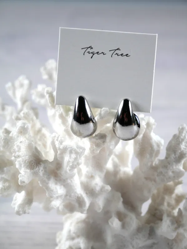 Tiger Tree Celine Earrings Silver sold by Shine On