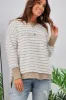 Foxwood Simplified Stripe Crew Natural sold by Shine On