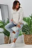 Foxwood Simplified Stripe Crew Natural sold by Shine On