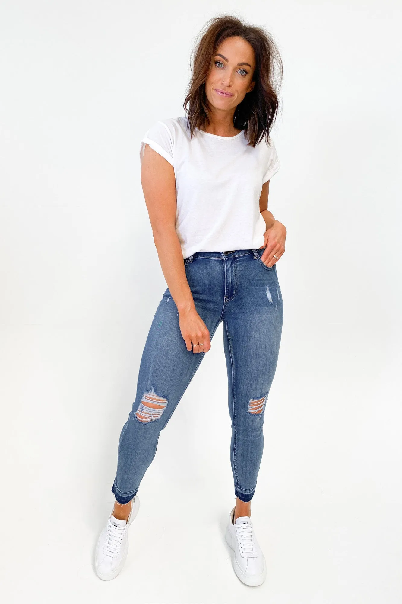 Wakee Denim Dani Jeans Blue sold by Shine On