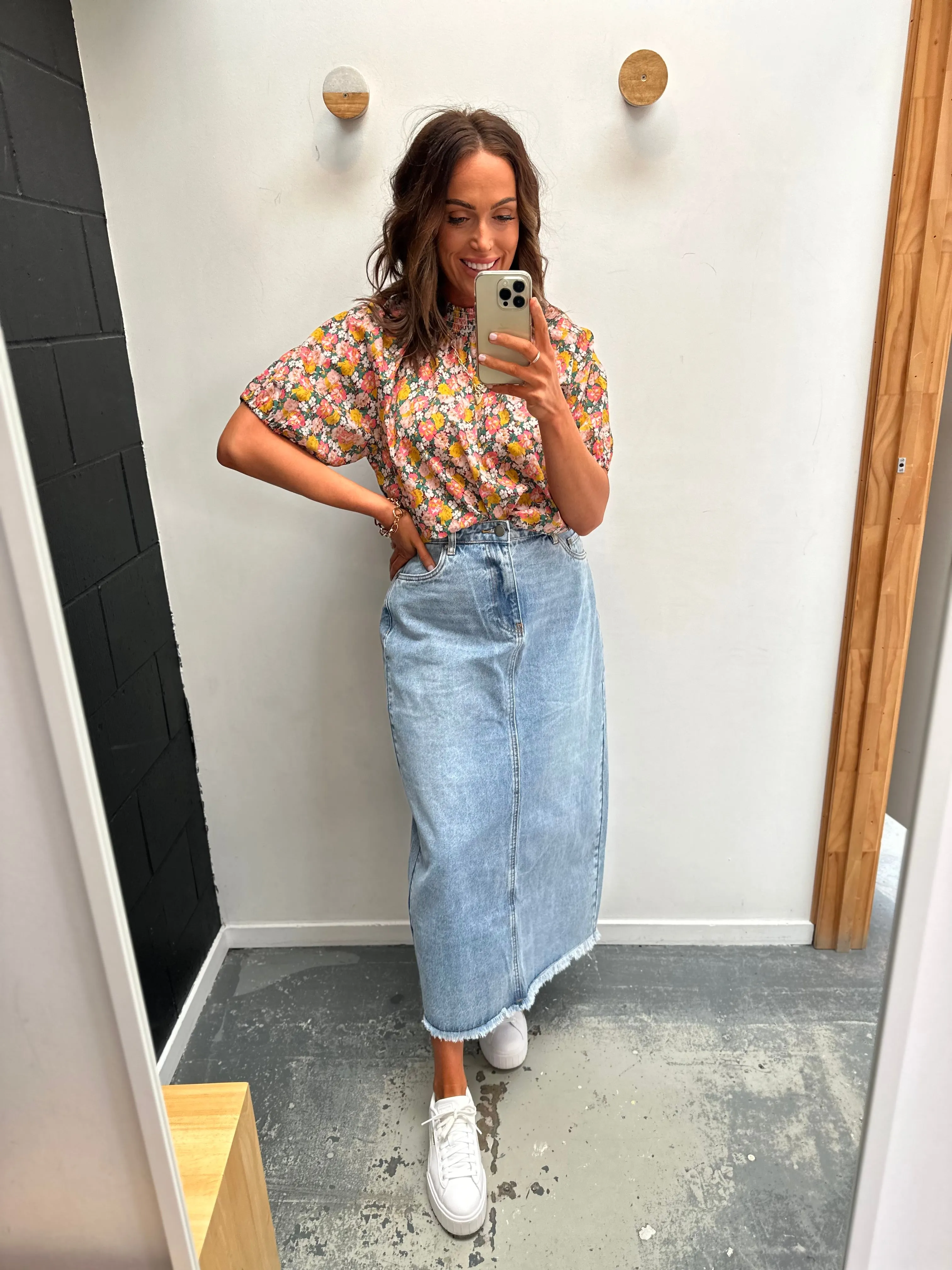 All About Eve Ray Maxi Skirt Denim sold by Shine On product image thumbnail 3