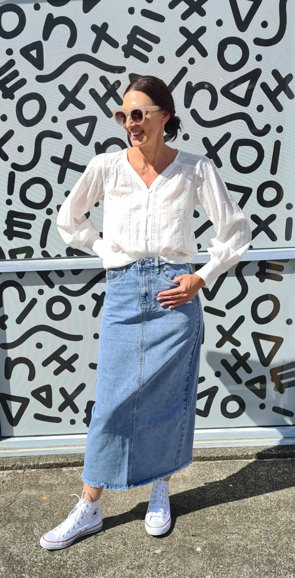 All About Eve Ray Maxi Skirt Denim sold by Shine On product image thumbnail 2